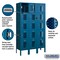 Salsbury Industries 5 Tier Box Vented Locker, 36"Wx66"Hx12"D, 15 Door, Blue, Unassembled 75352BL-U - alternate 4